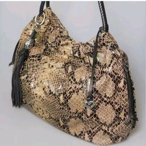 Brighton handbag snake Patton leather like new